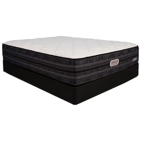 Twin Comfort Top Plush Coil on Coil Mattress and Heavy Trition Foundation
